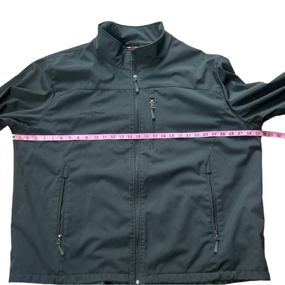 Free Tech Men's Softshell Lightweight Mock Zip Up Jacket Size 3XL - Picture 4 of 8